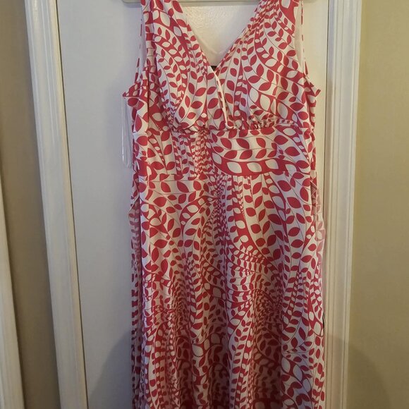 Apny Dresses & Skirts - Size 2X A.P.N.Y II Pink & White Abstract Print Sleeveless Dress – Pre-Loved